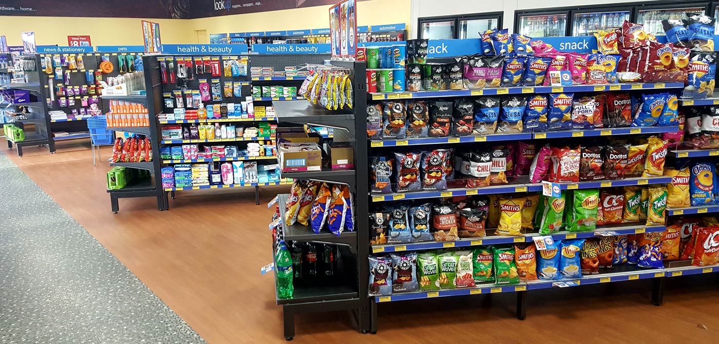 black metal gondolas setup