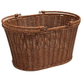 Polywicker shopping basket with handles