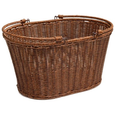 Polywicker shopping basket with handles