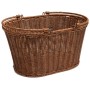 Polywicker shopping basket with handles