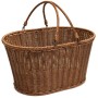 Polywicker shopping basket with handles