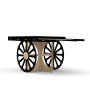 Timber Display Stand WHEELBARROW