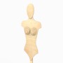 Wooden Female Body Form on Stand Oval Head no arms