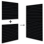 Slatwall Panel Black 1200x1200 PAIR