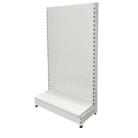 Low Base Single Sided Flat Back Gondola White