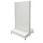 Low Base Double Sided Flat Back Gondola White