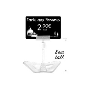 Cristal Price Tag stand | 80mm & 120mm