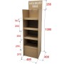 Cardboard 4 Shelf Display Stand