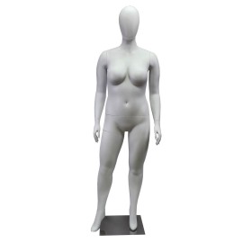 FASHION PLUS Size Female Abstract Mannequin SP7 Plastic White