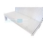 Single Sided Pegboard Gondola White