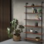 DIY Industrial Pipe Timber Shelves 6 levels 90cm