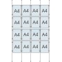 Cable Display Kit 16x A4 Sign Holder Portrait