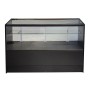 KIOSK Counter Glass Showcase with Storage Black