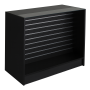 KIOSK Slatwall Counter Black 500(D)x950(H)mm