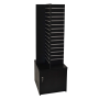 Slat Panel Gondola 4 way with Storage Black