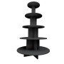 5 Tier Round Display Table Black