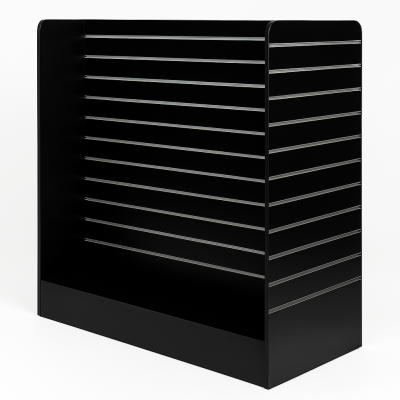 Slat Panel Gondola H Shape Black