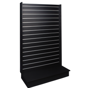 Slat Panel Wall Gondola 1200x450x1800 Black