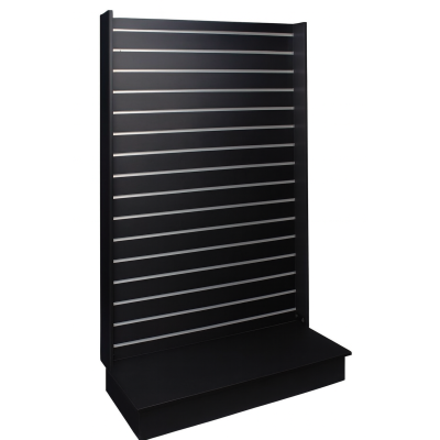 Slat Panel Wall Gondola 1200x450x1800 Black
