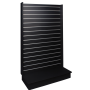 Slat Panel Wall Gondola 1200x450x1800 Black