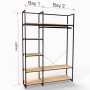 Noosa Modular System - VISION 1 - Oak Shelves