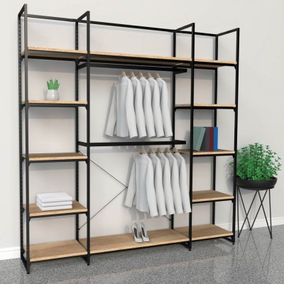 Noosa Modular System - VISION 2 - Oak Shelves