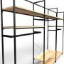 Noosa Modular System - VISION 5 - Oak Shelves