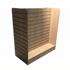 Slat Panel Gondola H Shape Tavern Oak