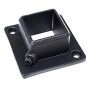 Flange for 25x25mm square tube Black