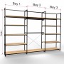 Noosa Modular System - VISION 2 - Black Shelves