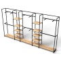 Noosa Modular System - VISION 3 - Black Shelves