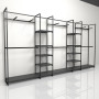 Noosa Modular System - VISION 3 - Black Shelves