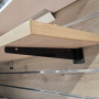 Slatwall Shelf Bracket for Timber or Glass Shelf Support 300mm Black
