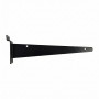 Slatwall Shelf Bracket for Timber or Glass Shelf Support 300mm Black