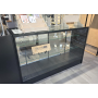 KIOSK Counter Glass Showcase Black 1800(W)x500(D)x950(H)mm