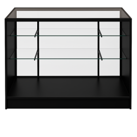 KIOSK Counter Glass Showcase Black 1800(W)x500(D)x950(H)mm