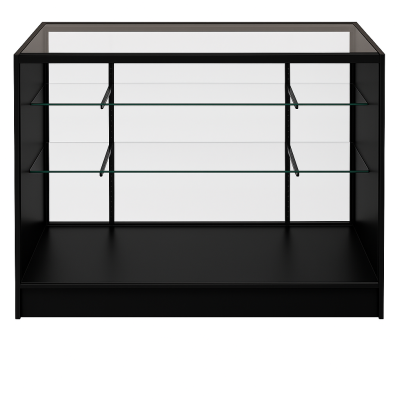 KIOSK Counter Glass Showcase Black 1800(W)x500(D)x950(H)mm