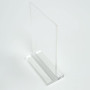 Acrylic Stand Up Sign Holder with Acrylic Base