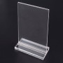 Acrylic Stand Up Sign Holder with Acrylic Base