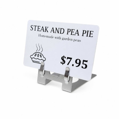 Stainless Steel Price Card Holder Stand
