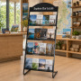 Metal Magazine & Brochure Holder Rack