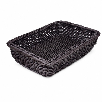 Grocery Display Rectangular Wicker Basket Square