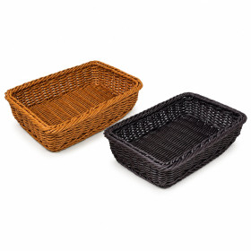Grocery Display Rectangular Wicker Basket Square