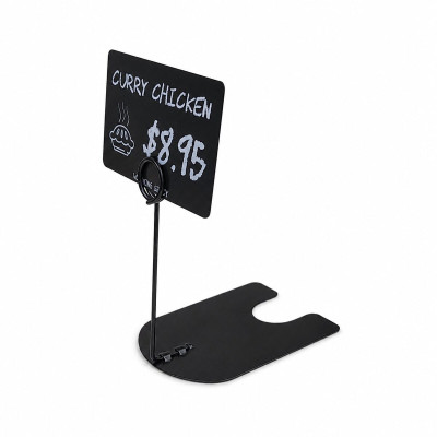 Metal Price Ticket Holder 100mm Black