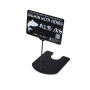 Metal Price Ticket Holder 100mm Black