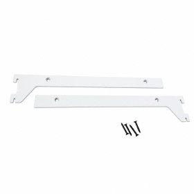 Shelf Bracket 300mm for Noosa Post Pair 40mm pitch WHITE