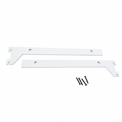 Shelf Bracket 300mm for Noosa Post Pair 40mm pitch WHITE
