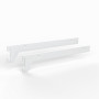 Shelf Bracket 300mm for Noosa Post Pair 40mm pitch WHITE