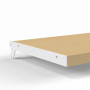 Shelf Bracket 300mm for Noosa Post Pair 40mm pitch WHITE