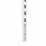 Noosa Slotted Post Floor to Ceiling Mount WHITE